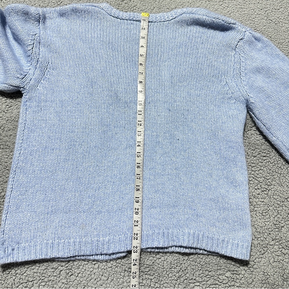 👉ASOS Design Light Blue Open Front Knit Cardigan Women’s Size 4 Soft Long Sleeve - Picture 7 of 8